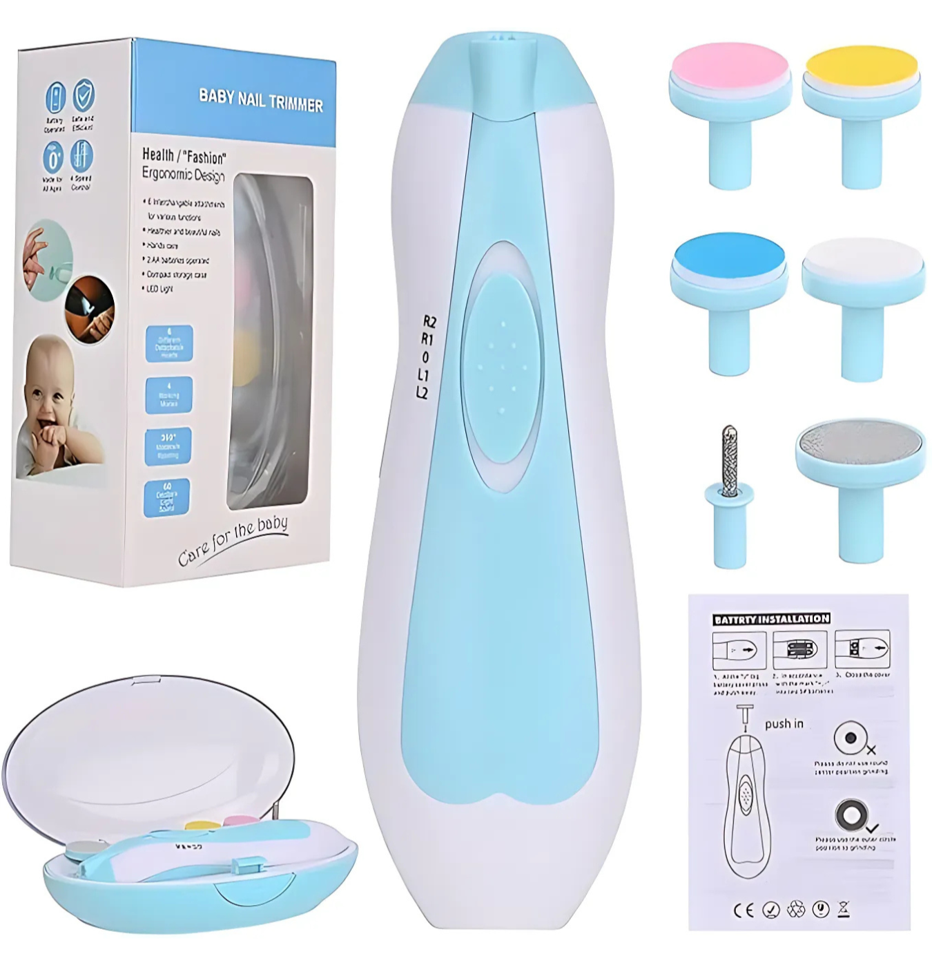 TenderTrim™ – Safe & Silent Baby Nail Trimmer with Soft LED Light
