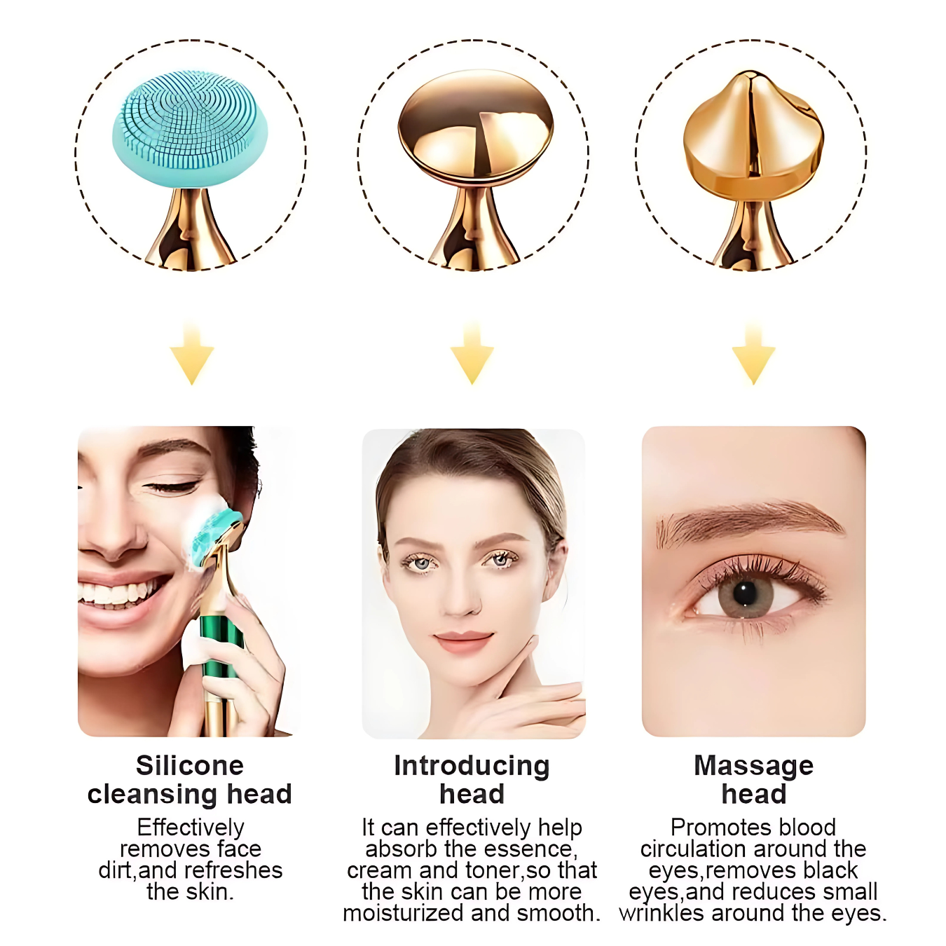 Celestial Glow 3-in-1 Face, Neck & Eyes Massager