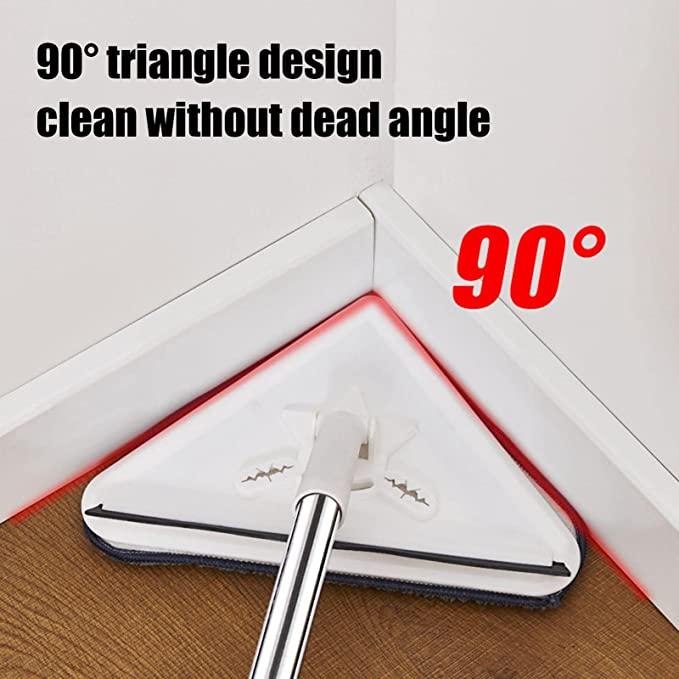 GlideMax Triangle Cleaning Mop- 360° Multipurpose Floor Cleaning Mop