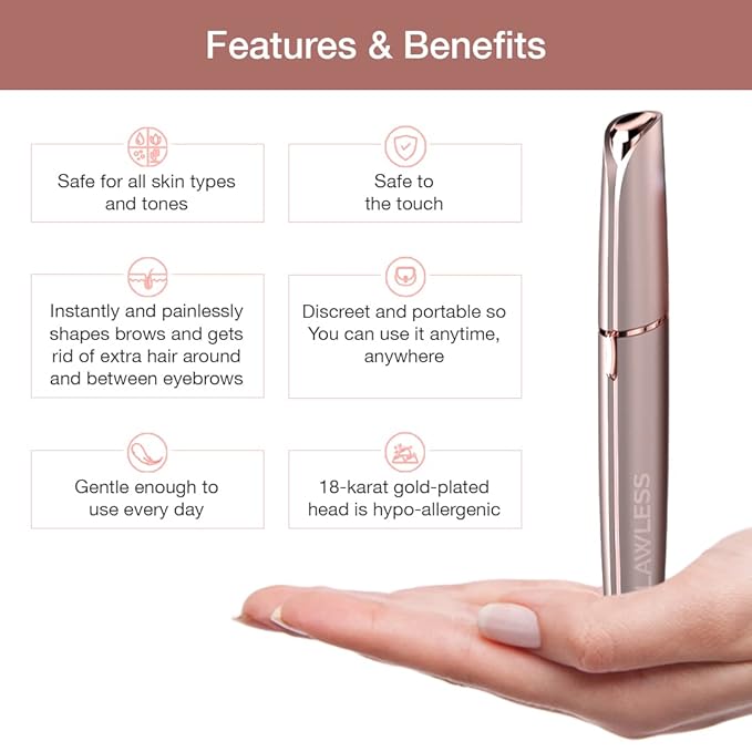 Flawless Luxe Eyebrow Trimmer – Precision, Elegance & Ease