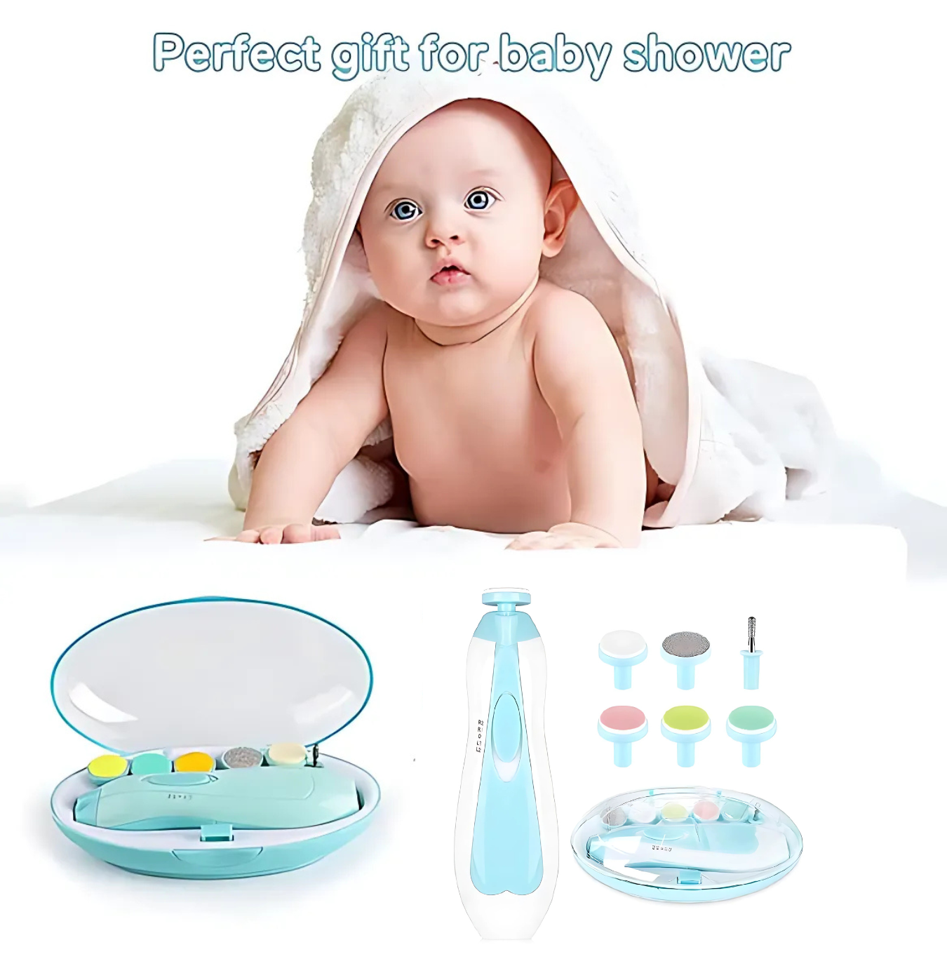 TenderTrim™ – Safe & Silent Baby Nail Trimmer with Soft LED Light