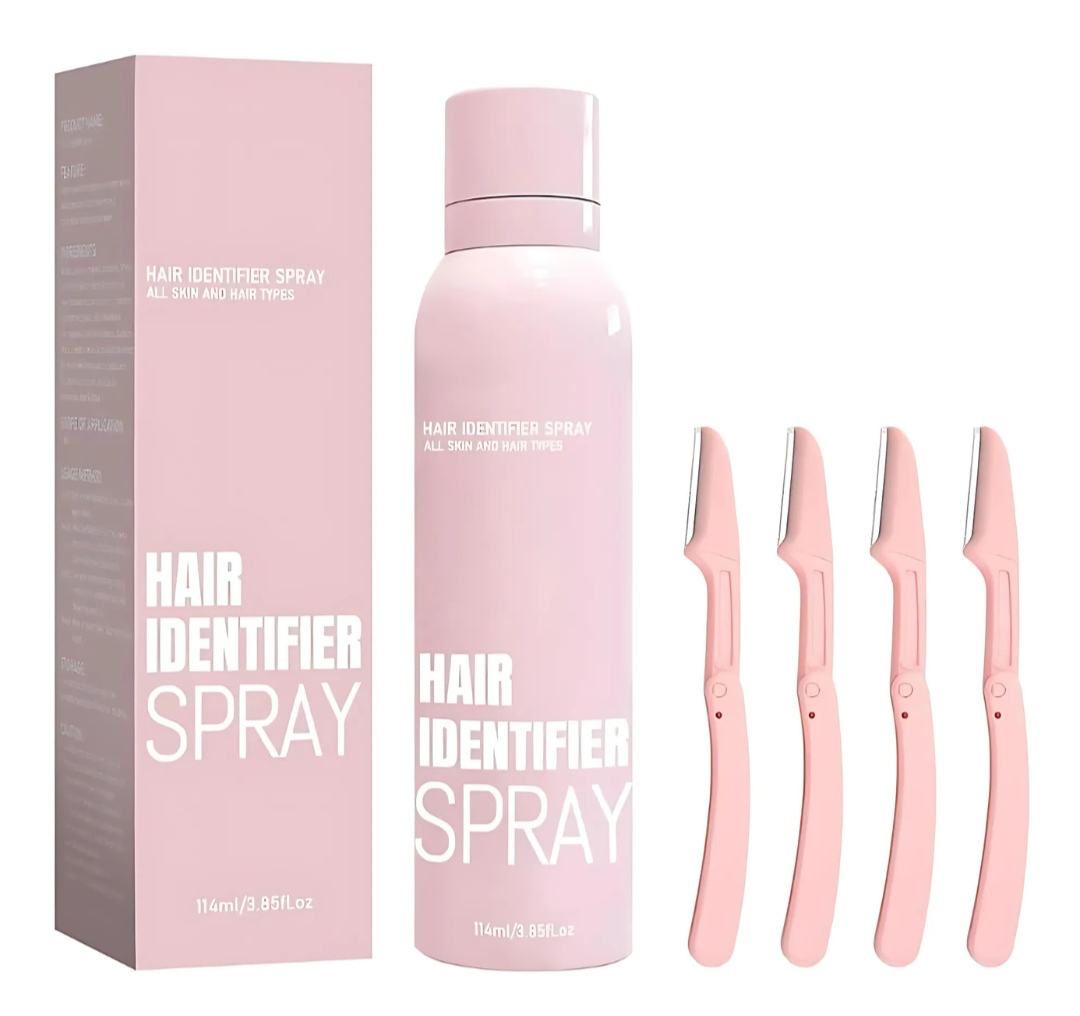Silken Veil – Reveal & Remove Hair Identifier Spray with 4 Ultra-Smooth Razors