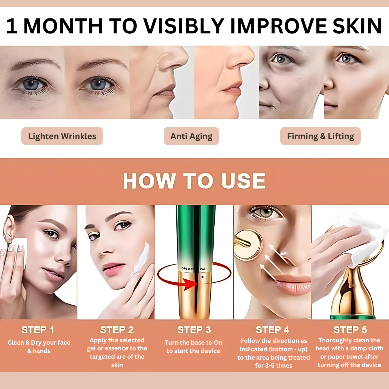 Celestial Glow 3-in-1 Face, Neck & Eyes Massager