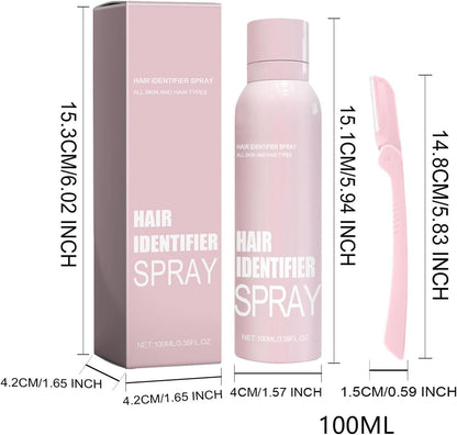 Silken Veil – Reveal & Remove Hair Identifier Spray with 4 Ultra-Smooth Razors