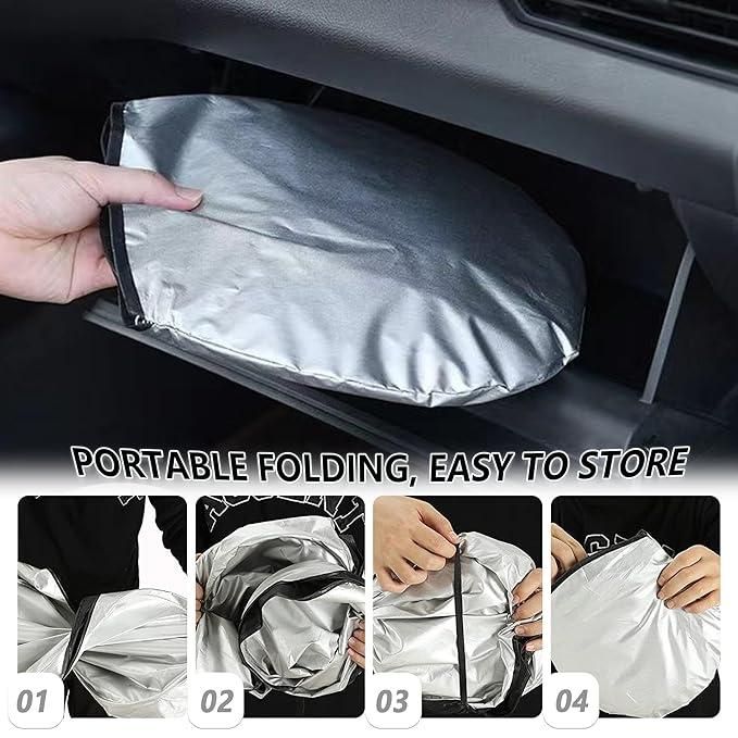 ShieldPro™ Folding Car Window Sunshade Cover – Ultimate Heat & UV Protection
