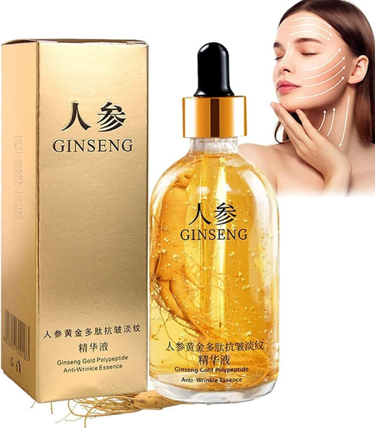 Luxé Nectar 24K Gold Ginseng Polypeptide Anti-Aging Serum – Elixir for Wrinkle Reduction, Firming & Hydration (100ml)