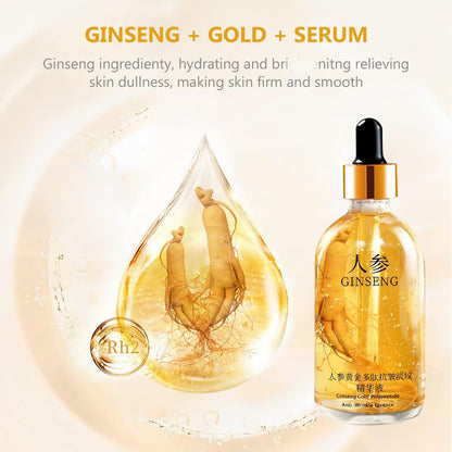 Luxé Nectar 24K Gold Ginseng Polypeptide Anti-Aging Serum – Elixir for Wrinkle Reduction, Firming & Hydration (100ml)