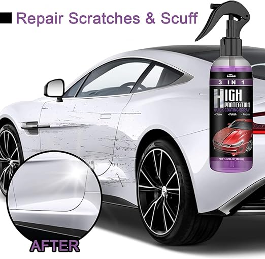 NanoGlide™ 3-in-1 High Protection Quick Car Ceramic Coating Spray – Ultra Gloss & Shield