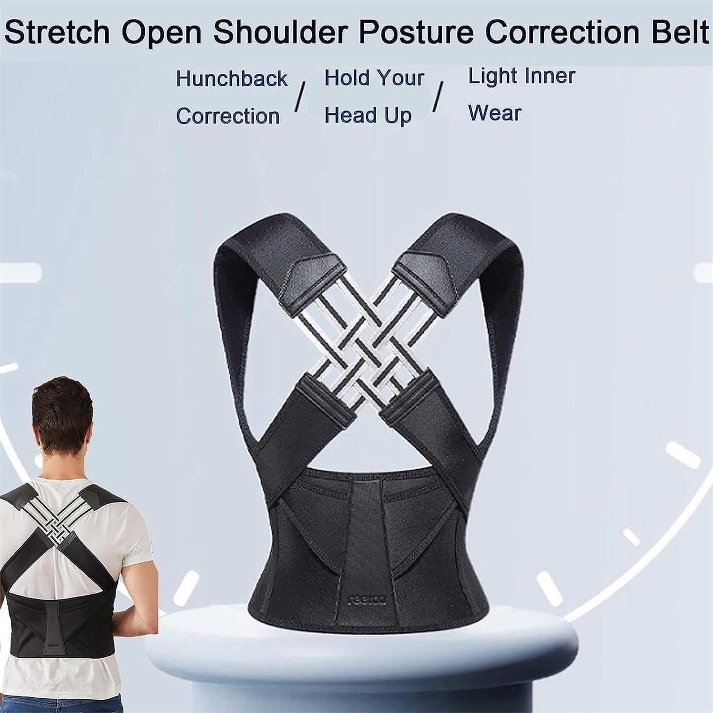 Orthix Posture Corrector - Pain Relief Adjustable Belt - Unisex