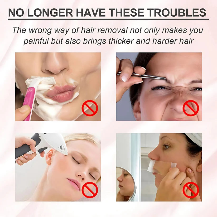 Silken Veil – Reveal & Remove Hair Identifier Spray with 4 Ultra-Smooth Razors