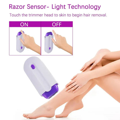 Instant Hair Trimmer & Shaver - Smooth Finish with SensaLight Tech